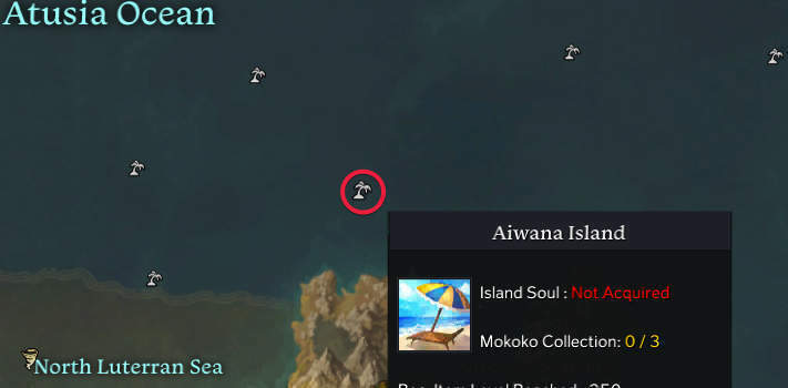 Lost Ark Aiwana Island Location