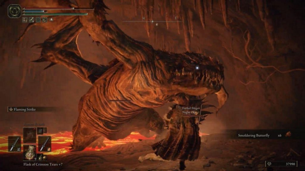 Elden Ring Magma Wyrm Charged Attack