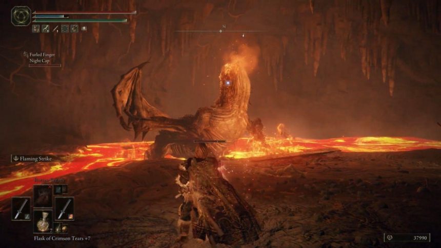 Elden Ring: How To Beat Magma Wyrm Boss?