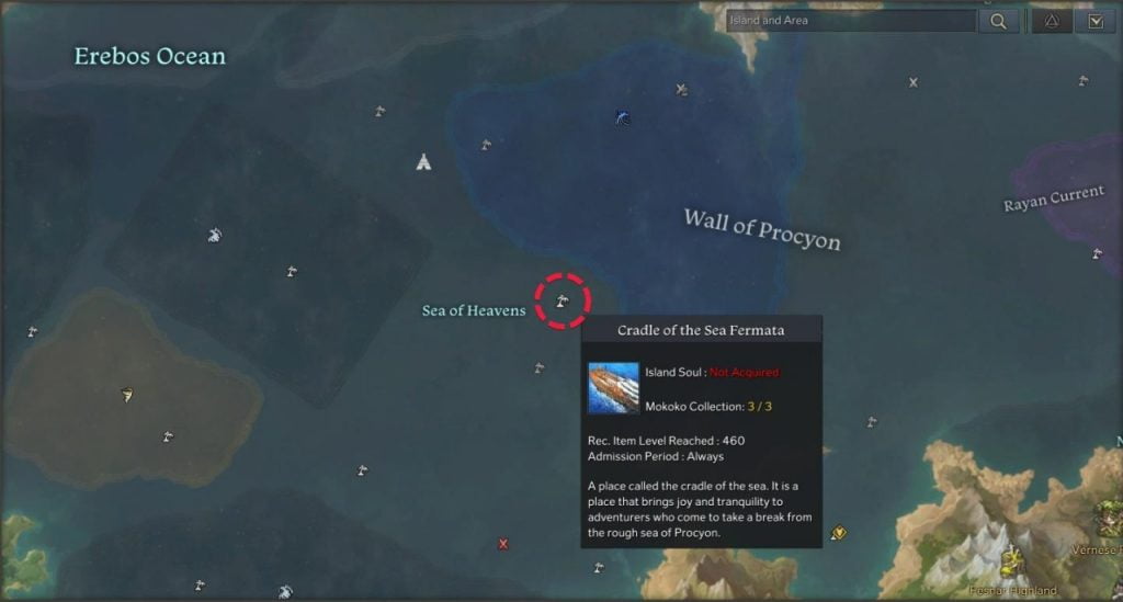 Lost Ark Cradle of the Sea Fermata Island Guide