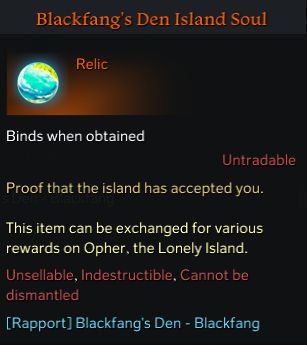 Blackfang's Den Island Soul