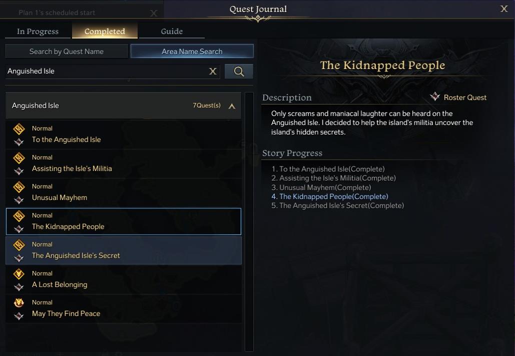 The Kidnapped People Quest