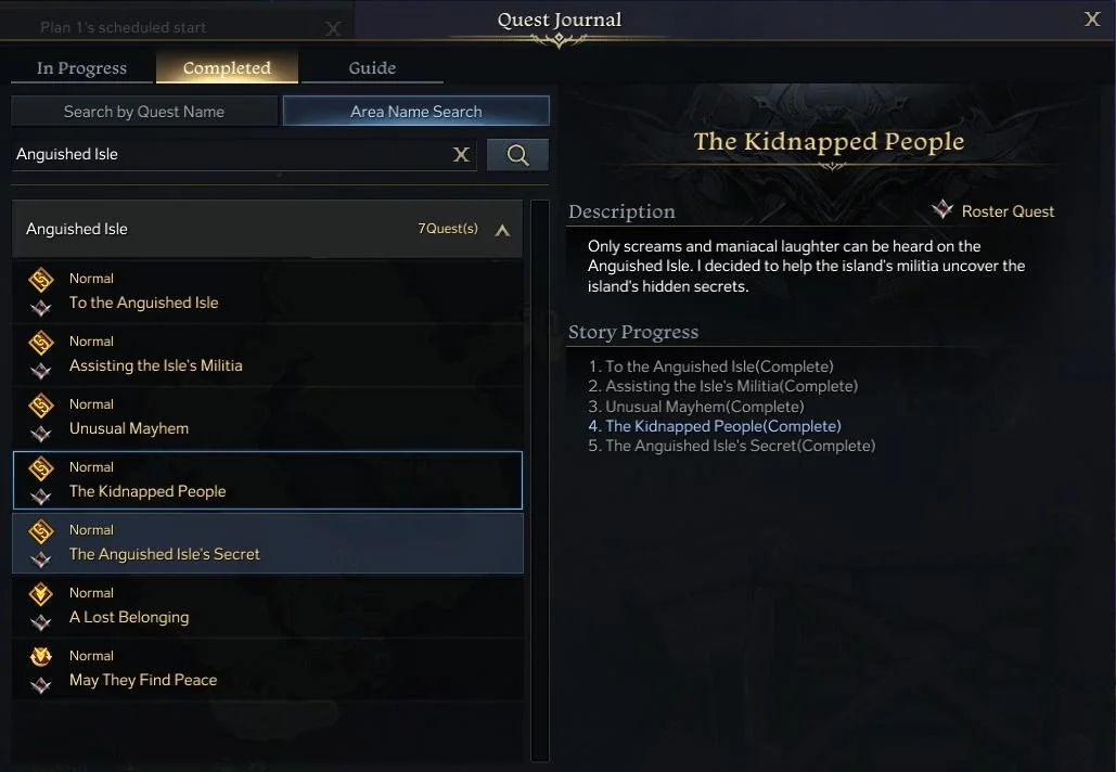 The Kidnapped People Quest