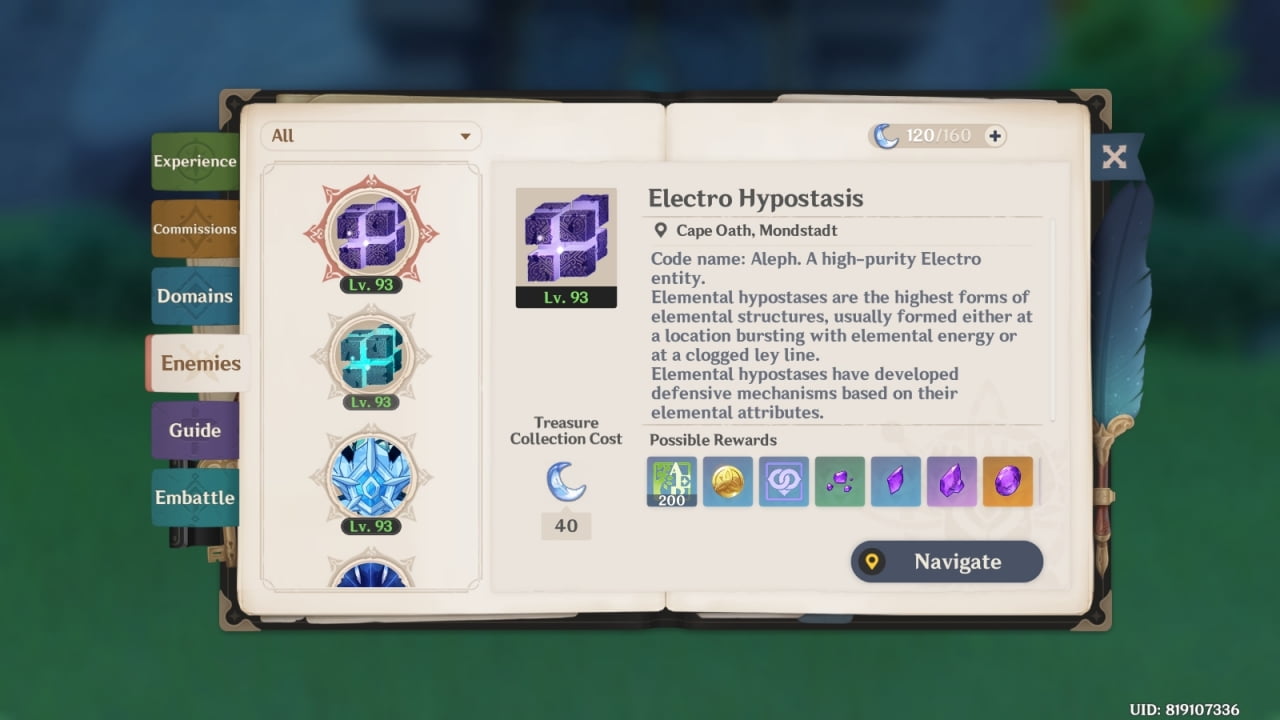 Genshin Impact Electro Hypostasis