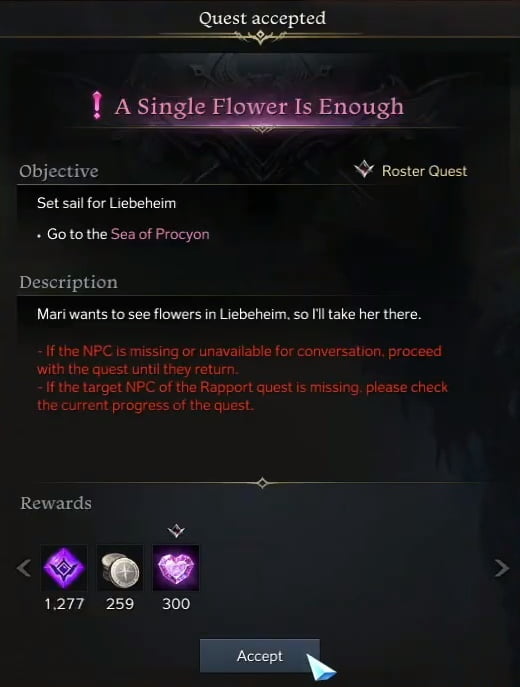 A Single Flower Is Enough Quest