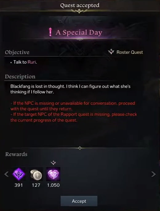 A Special Day Quest