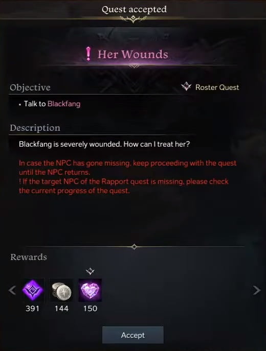 Her Wounds Quest