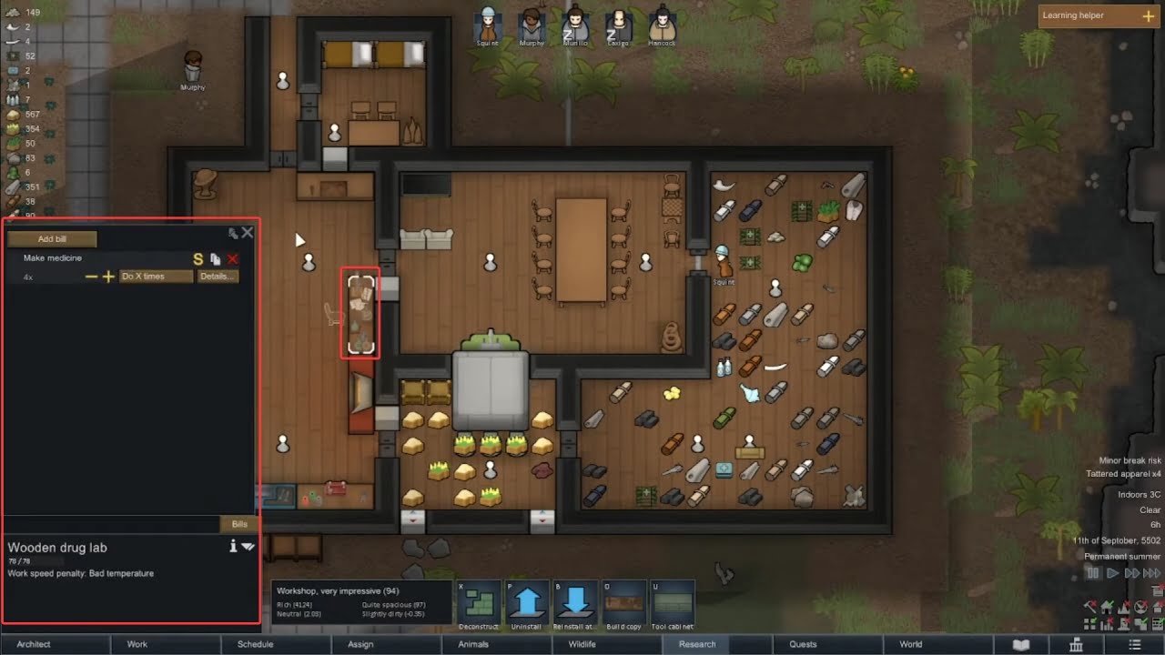 Rimworld Make Medicine Through Drug Lab