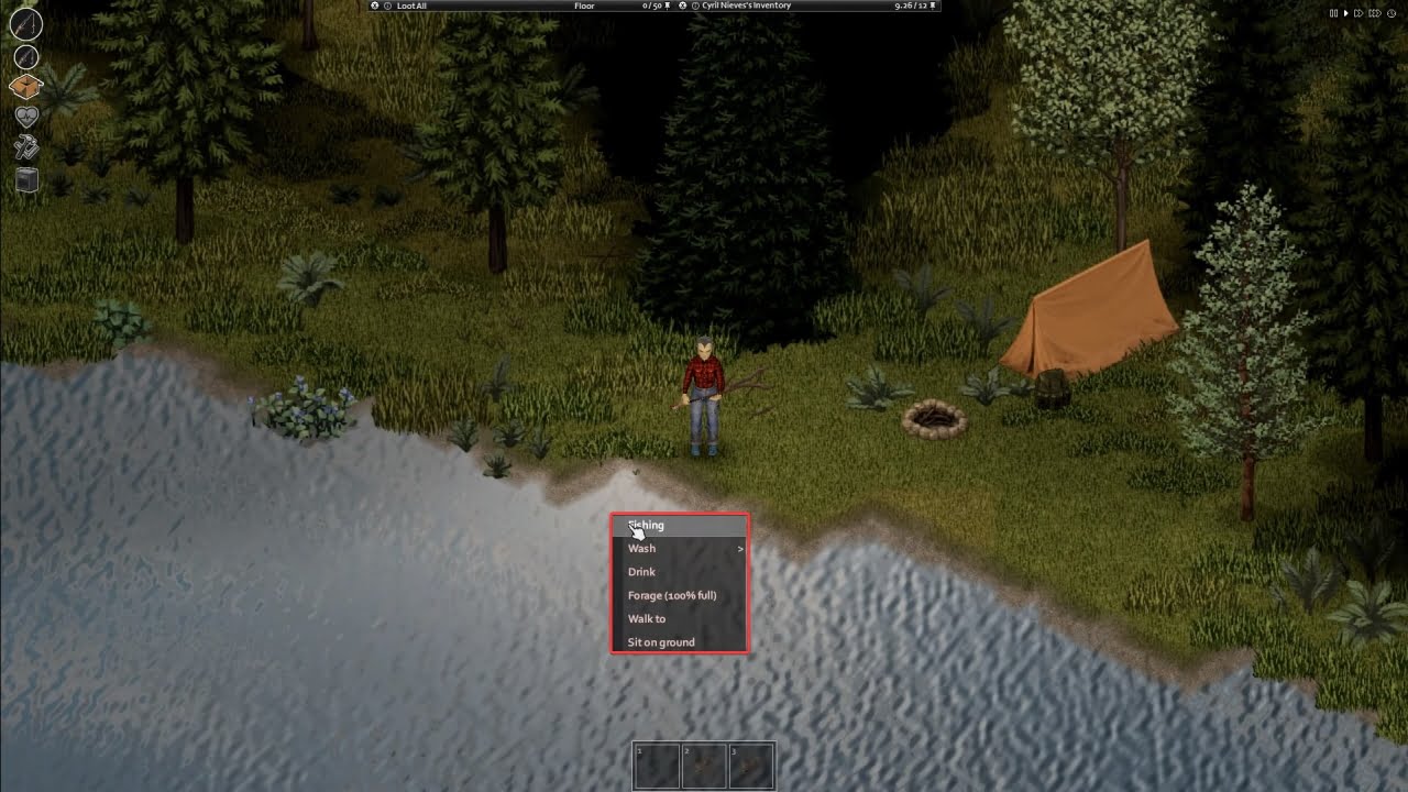 Project Zomboid Start Fishing