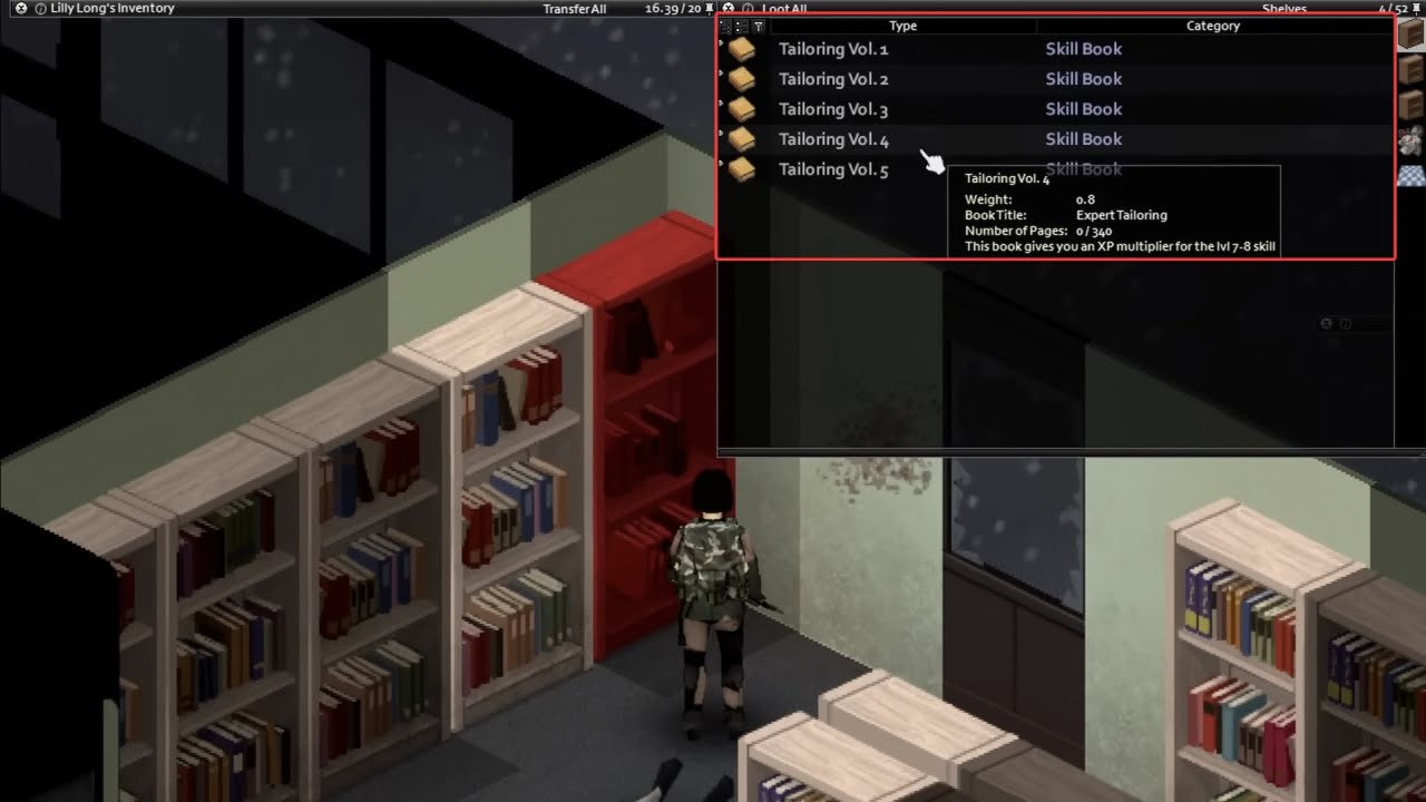 Project Zomboid Tailoring Books