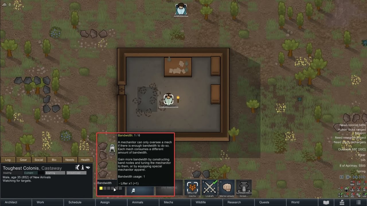 RimWorld Bandwidth