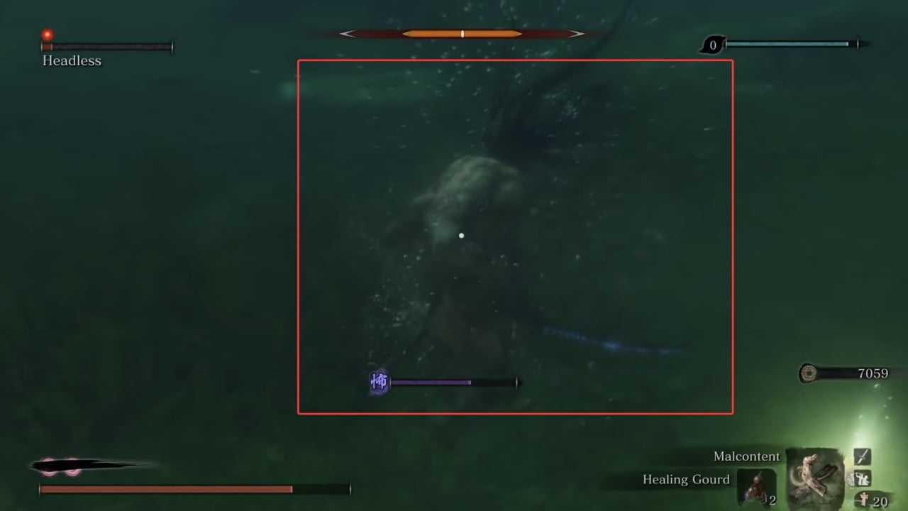 Sekiro Headless In Lake In Ashina Castle