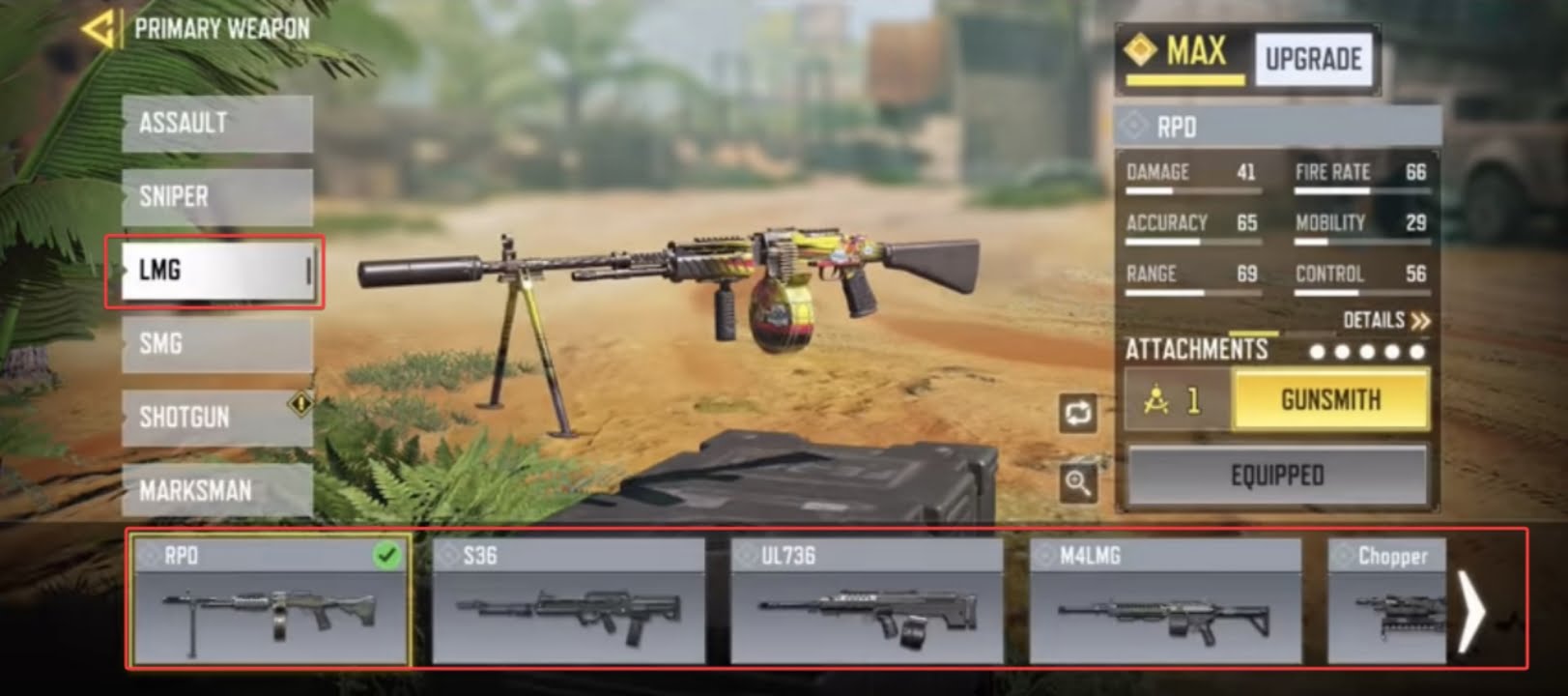 COD Mobile LMGs