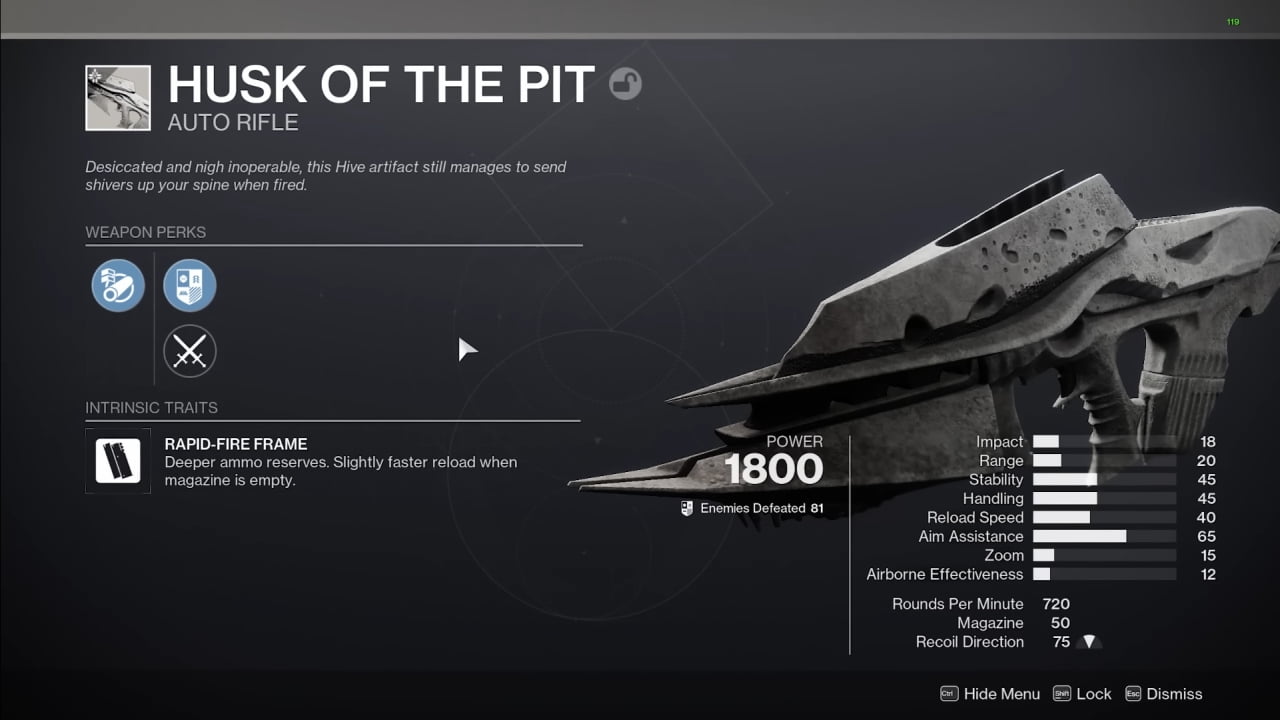 Destiny 2 Husk of the Pit