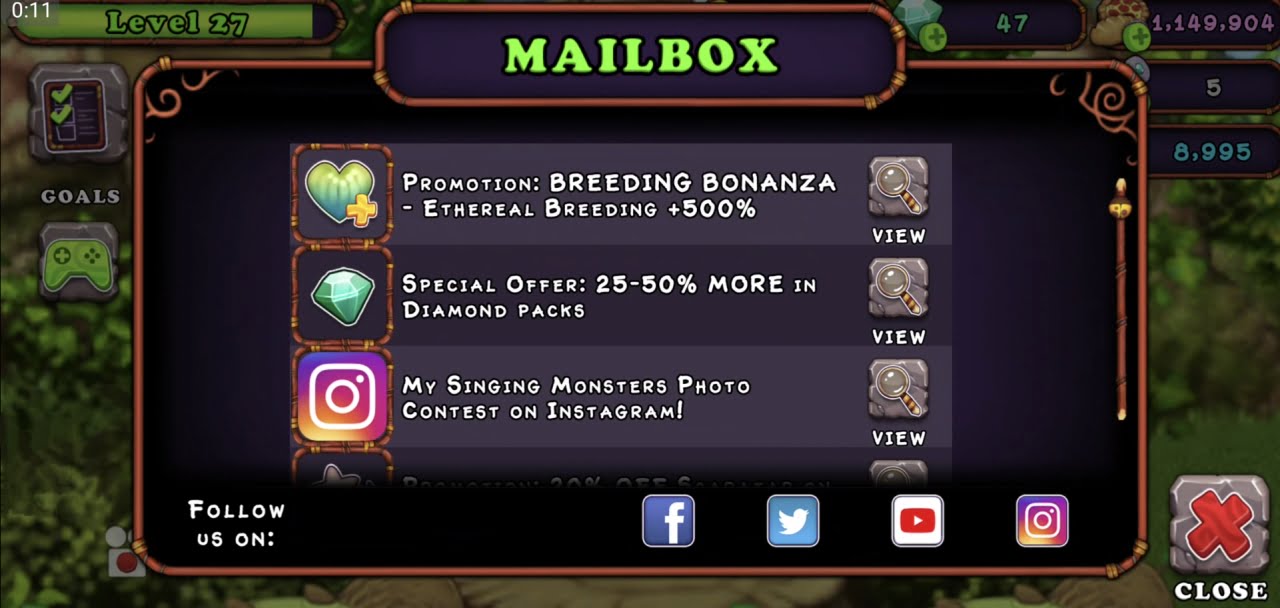 My Singing Monsters Breeding Bonanzas