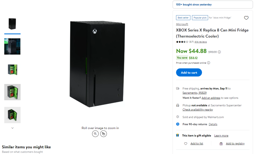 Microsoft Xbox Series X-shaped mini fridge was unveiled