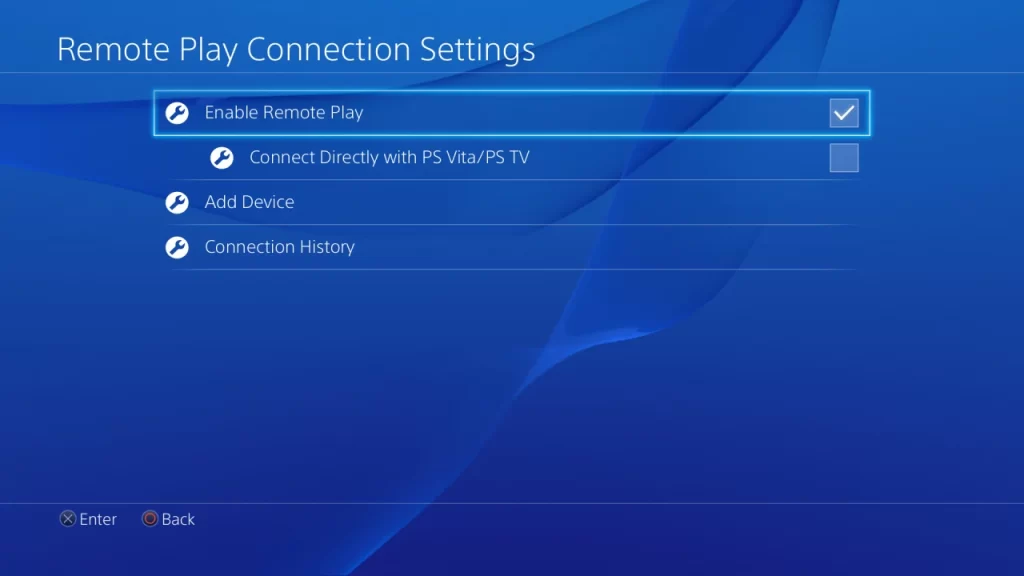 Enable Remote Play