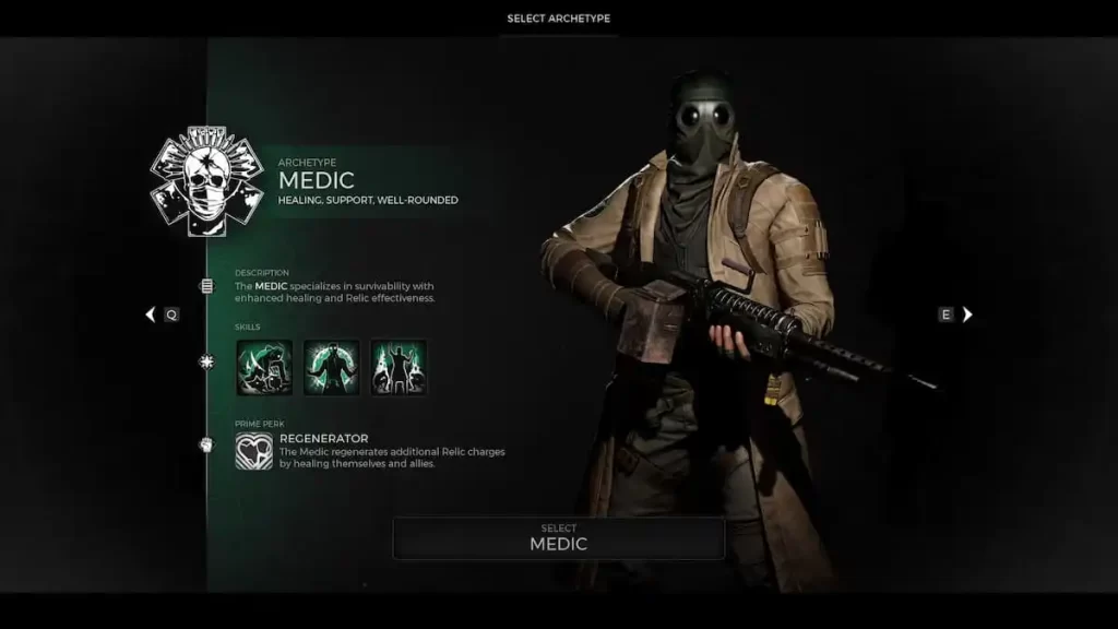 Unlock the Medic Archetype