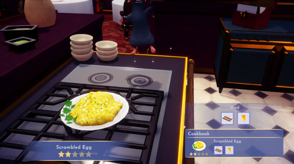 scrambled eggs dish