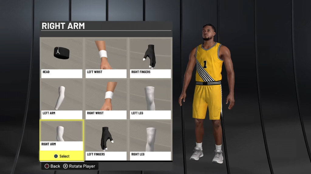 Equipping Accessories in NBA 2K22