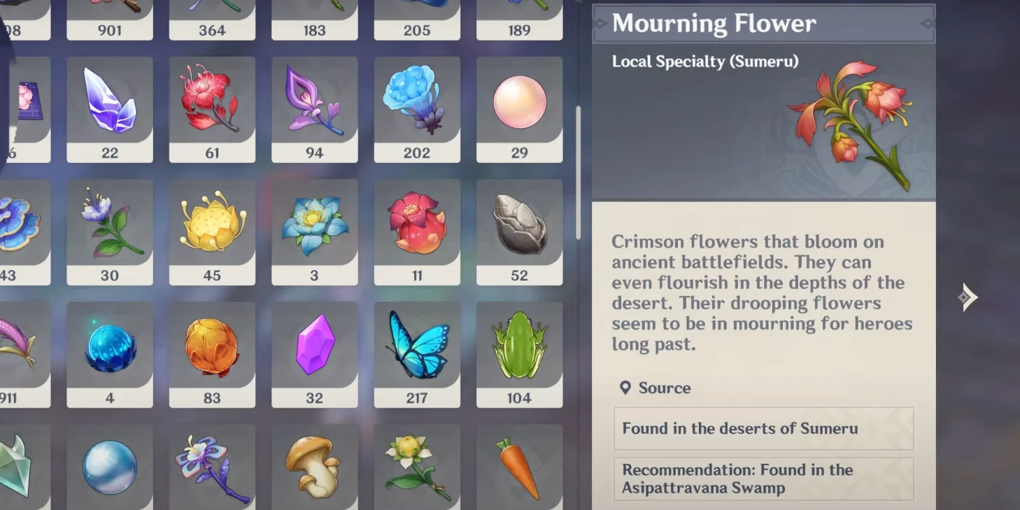 Genshin Mourning Flower Locations - Genshin Impact Guide