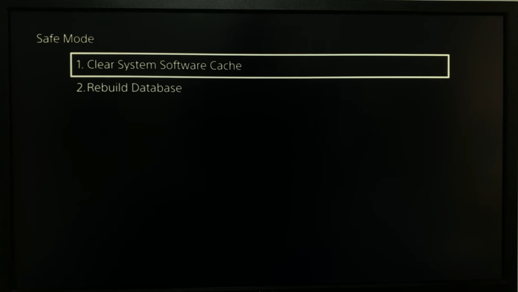 clear the cache on a PS5 