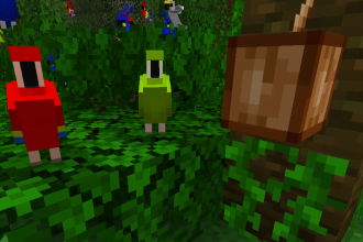 How to get a parrot on and off of your shoulder in Minecraft