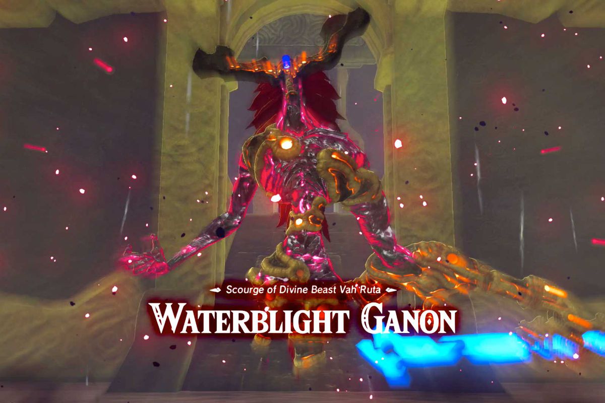 Waterblight Ganon boss fight strategy and how to get Mipha’s Grace in Zelda