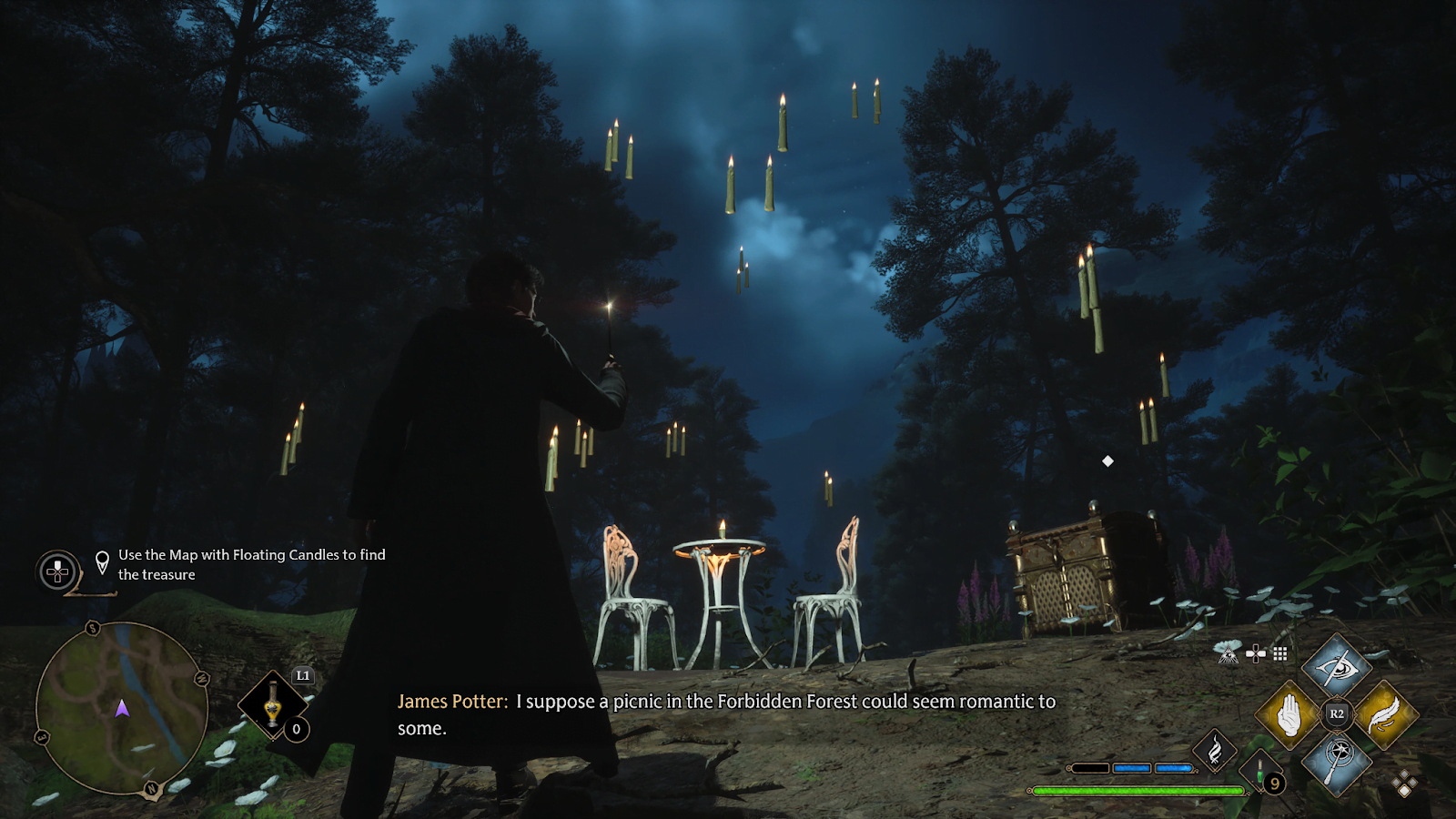 Hogwarts Legacy Floating Candles map solution