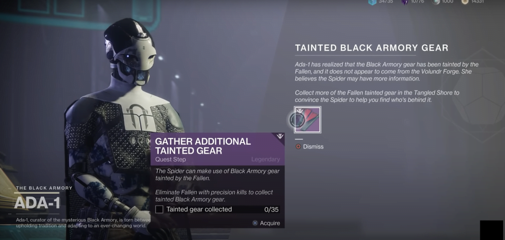 Gather Additional Tainted Gear