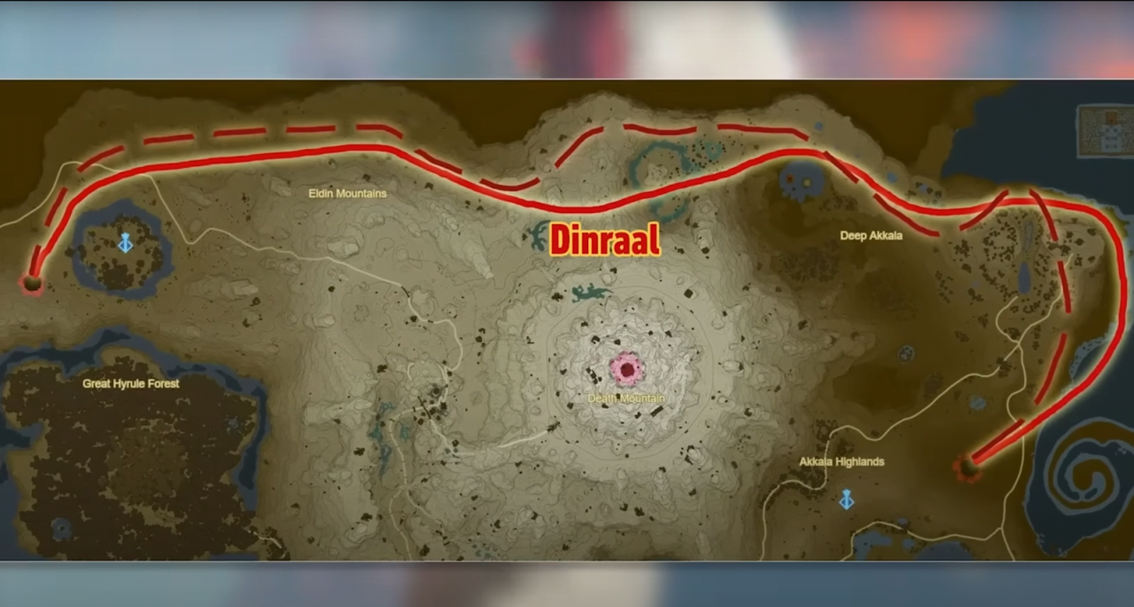 Zelda Dragon Locations For Naydra Dinraal And Farosh   Dinraal 