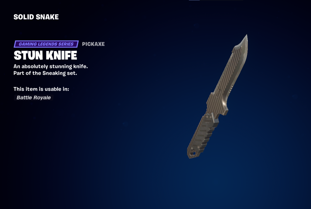 The Stun Knife Pickaxe